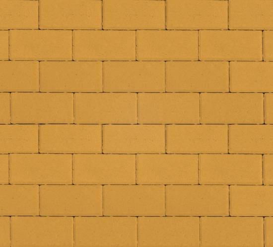 Плитка тротуарная ArtStein Прямоугольник желтый, Гладкий 1.П4 100*200*40мм