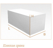 Газобетонный блок ГРАС D350, 600x200x250 мм